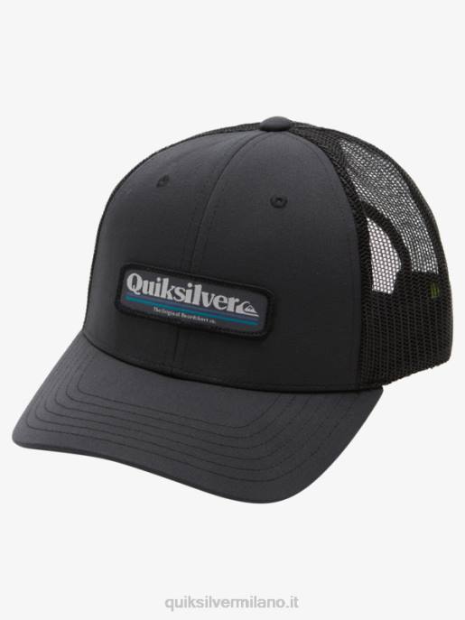 esso Quiksilver uomini cappello da camionista di poppa nero HTZR965
