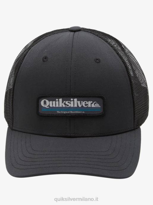 esso Quiksilver uomini cappello da camionista di poppa nero HTZR965