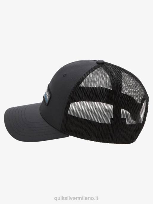 esso Quiksilver uomini cappello da camionista di poppa nero HTZR965