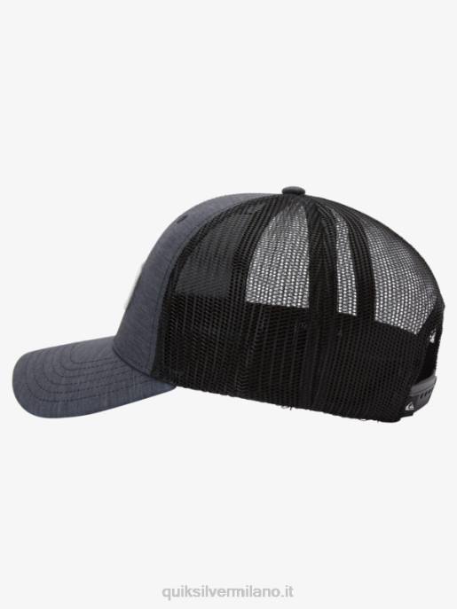 esso Quiksilver uomini cappello da camionista di poppa nero HTZR965