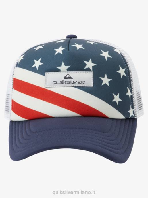 esso Quiksilver uomini cappello da camionista gazza coop marina di mezzanotte HTZR563
