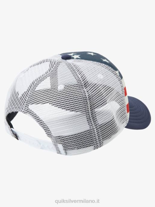 esso Quiksilver uomini cappello da camionista gazza coop marina di mezzanotte HTZR563