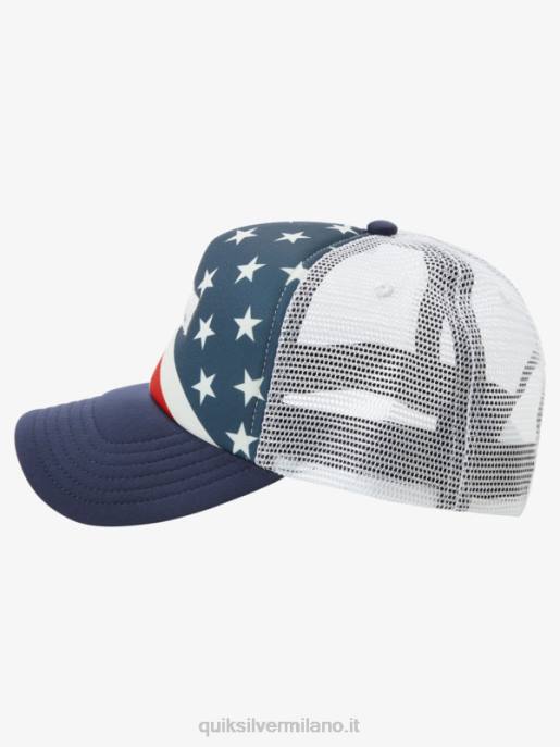 esso Quiksilver uomini cappello da camionista gazza coop marina di mezzanotte HTZR563