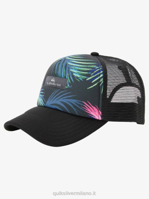esso Quiksilver uomini cappello da camionista gazza coop nero HTZR562