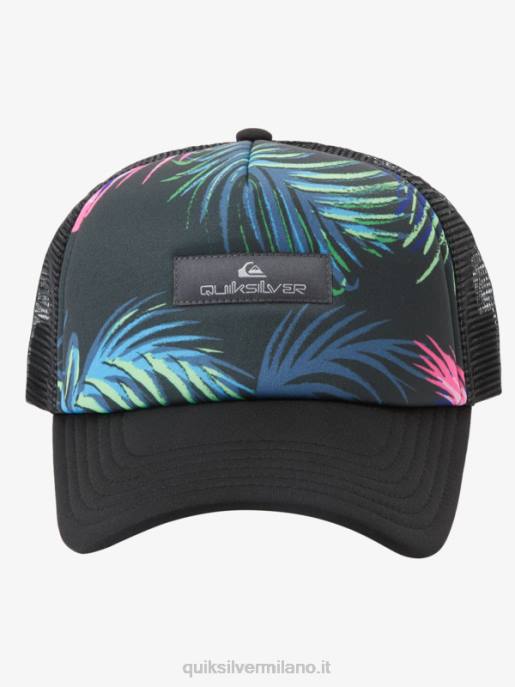 esso Quiksilver uomini cappello da camionista gazza coop nero HTZR562