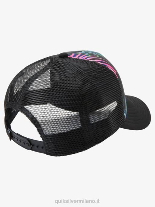 esso Quiksilver uomini cappello da camionista gazza coop nero HTZR562
