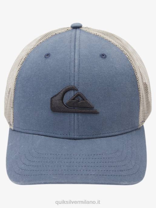 esso Quiksilver uomini cappello da camionista terrestre lavagna scura HTZR602