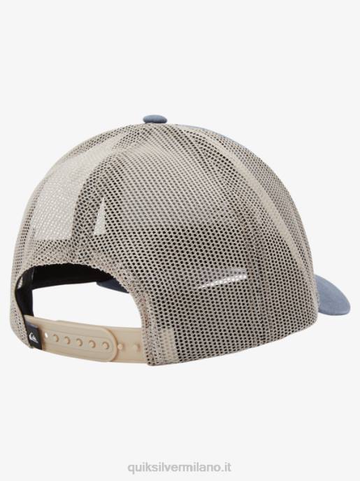 esso Quiksilver uomini cappello da camionista terrestre lavagna scura HTZR602