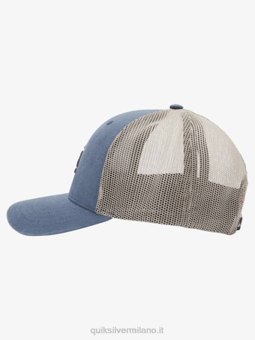 esso Quiksilver uomini cappello da camionista terrestre lavagna scura HTZR602