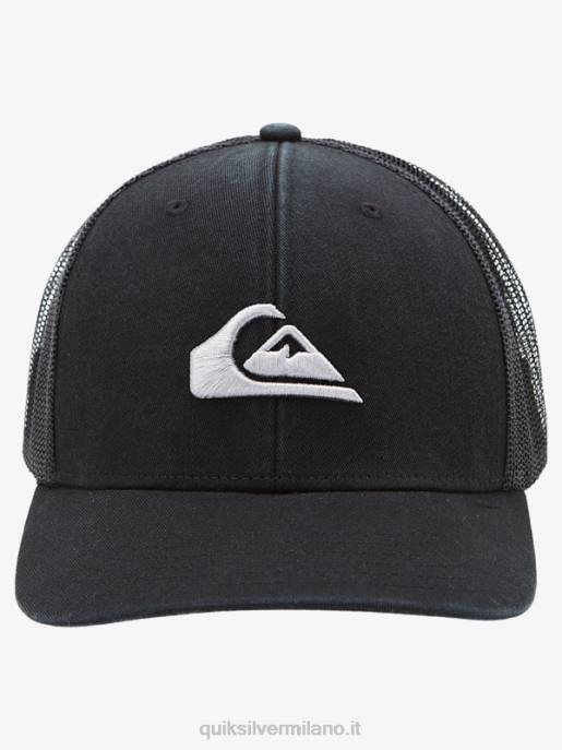 esso Quiksilver uomini cappello da camionista terrestre nero HTZR599