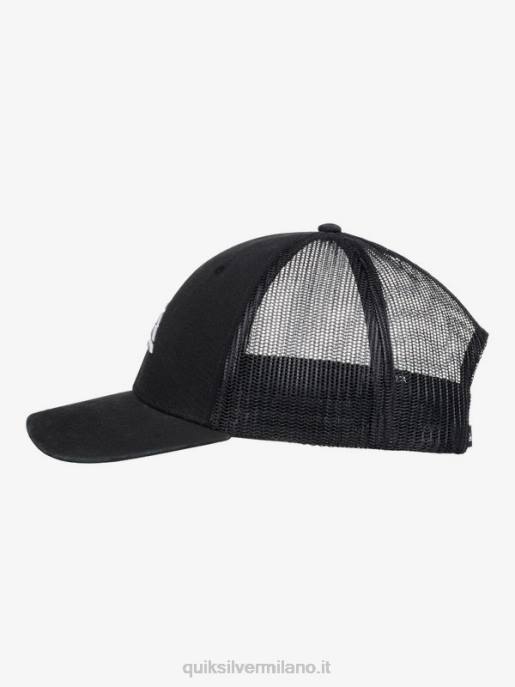 esso Quiksilver uomini cappello da camionista terrestre nero HTZR599