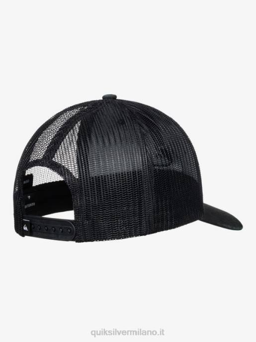esso Quiksilver uomini cappello da camionista terrestre nero HTZR599