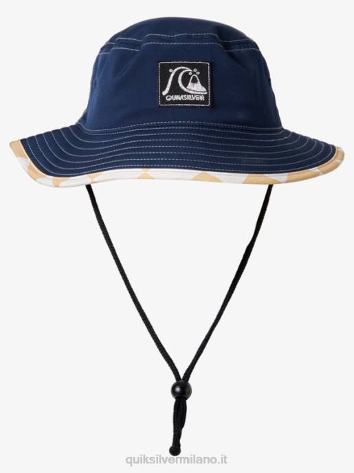 esso Quiksilver uomini cappello da sole boonie originale blazer blu scuro HTZR932