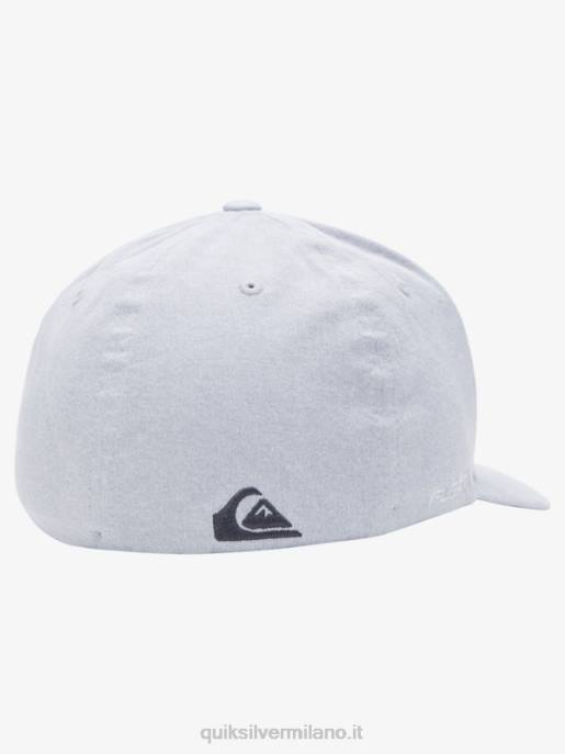esso Quiksilver uomini cappello flexfit con fodero laterale grigio erica HTZR1653