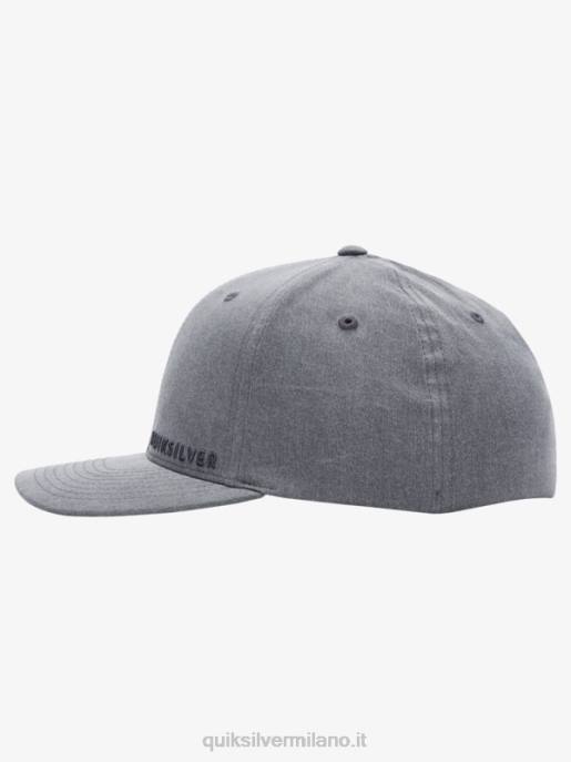 esso Quiksilver uomini cappello flexfit con fodero laterale nero HTZR1652