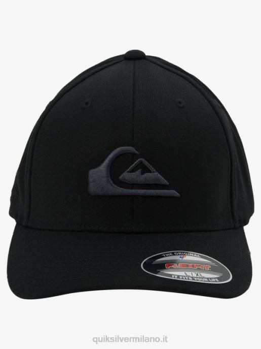 esso Quiksilver uomini cappello flexfit da montagna e da onda nero HTZR1434