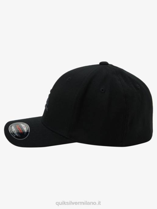 esso Quiksilver uomini cappello flexfit da montagna e da onda nero HTZR1434