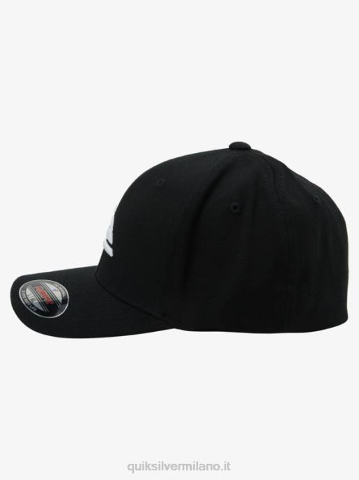 esso Quiksilver uomini cappello flexfit da montagna e da onda nero bianco HTZR1435