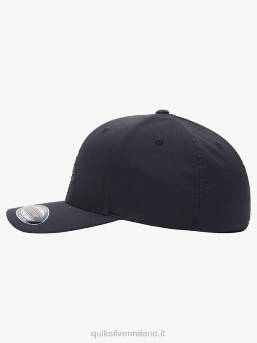 esso Quiksilver uomini cappello flexifit amplificato vero nero HTZR943