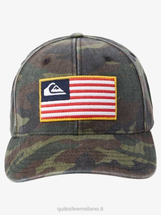 esso Quiksilver uomini cappello snapback america con messa a terra mimetico HTZR796