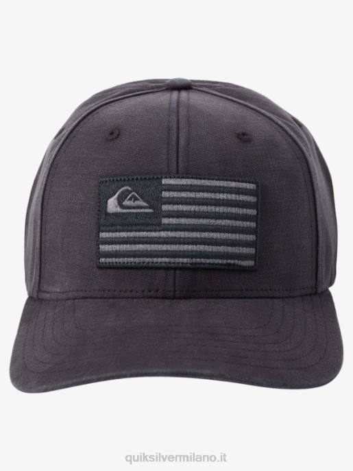 esso Quiksilver uomini cappello snapback america con messa a terra nero HTZR797