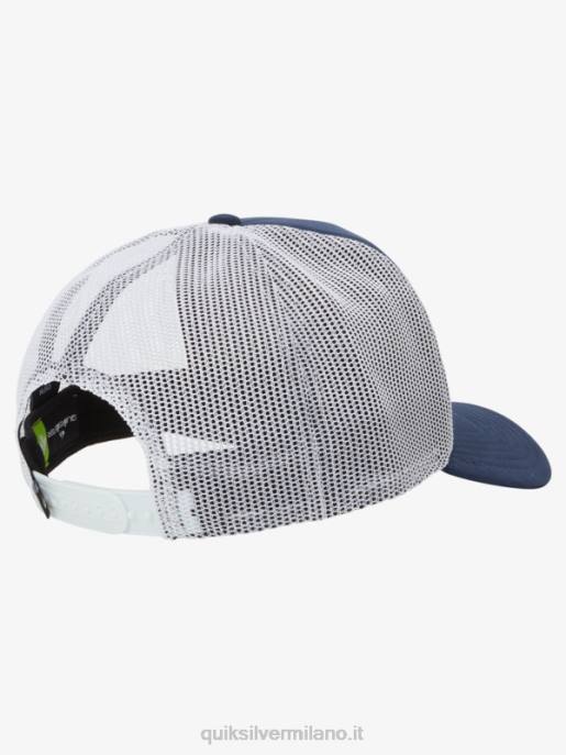 esso Quiksilver uomini cappello snapback bloccato da brezza blazer blu scuro HTZR1723