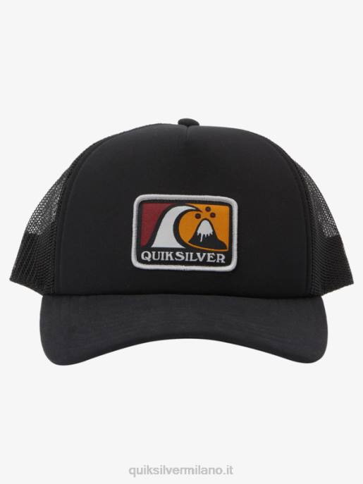 esso Quiksilver uomini cappello snapback bloccato da brezza nero HTZR1724