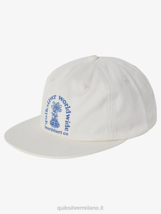esso Quiksilver uomini cappello snapback della fortuna bianco HTZR549