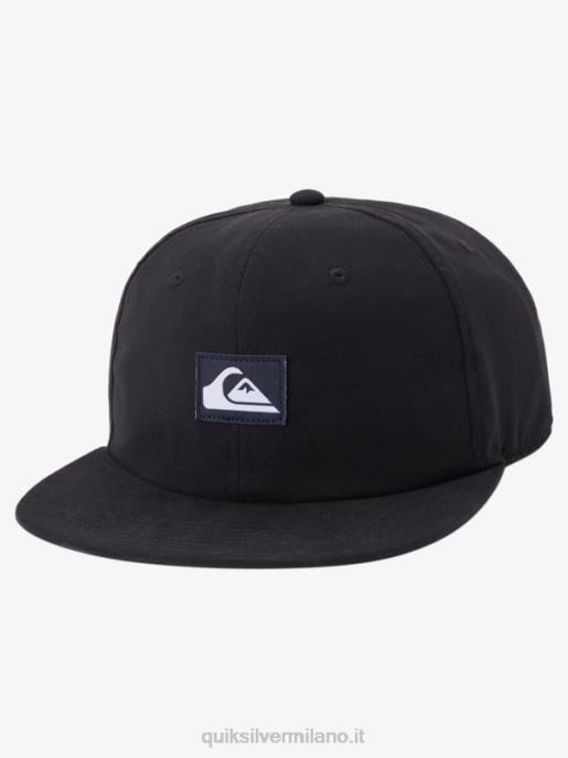 esso Quiksilver uomini cappello snapback dollaro d'argento nero HTZR1665