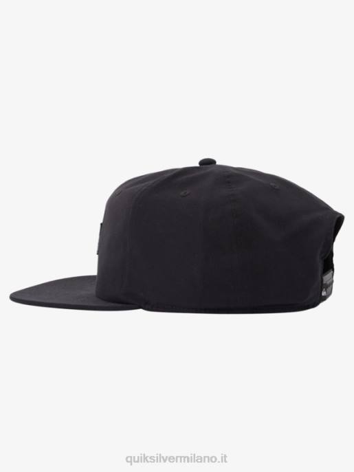 esso Quiksilver uomini cappello snapback dollaro d\'argento nero HTZR1665