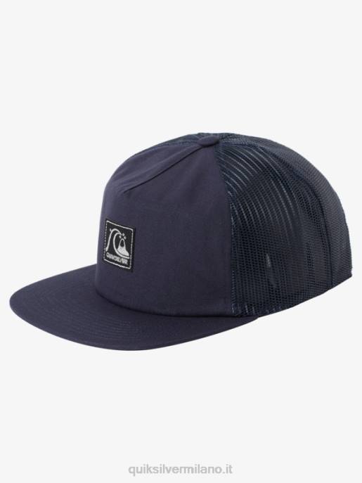 esso Quiksilver uomini cappello trucker a pinna singola blazer blu scuro HTZR1716