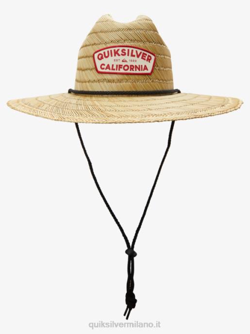 esso Quiksilver uomini destinado protezione solare cappello pierside nero/californiano HTZR1062
