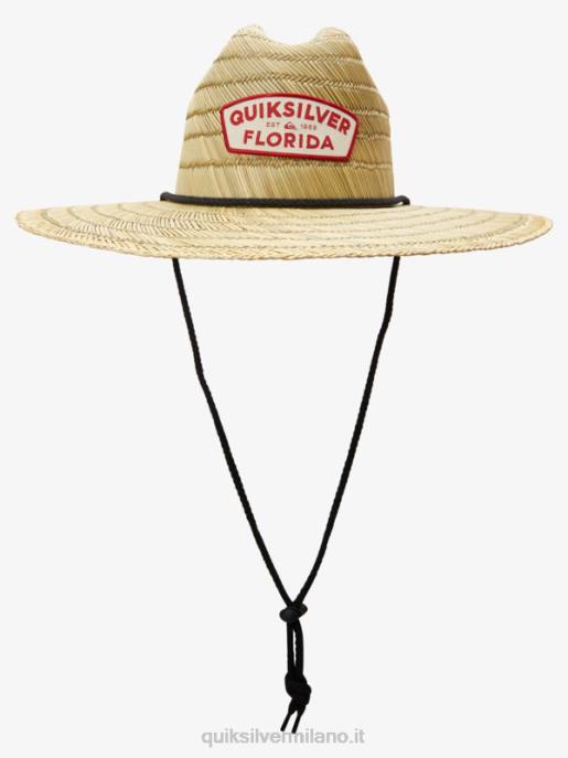 esso Quiksilver uomini destinado protezione solare cappello pierside nero/florido HTZR1063