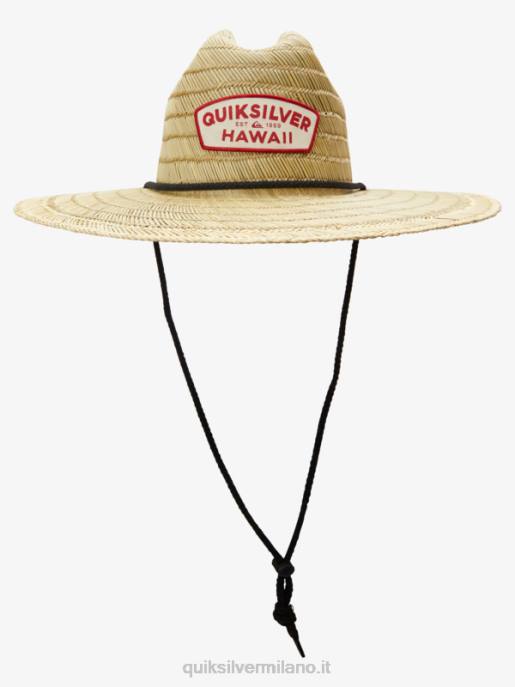 esso Quiksilver uomini destinado protezione solare cappello pierside nero/hawaii HTZR1061