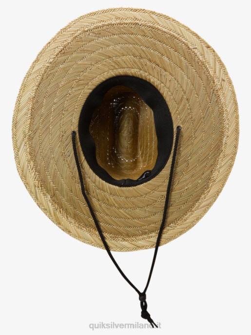 esso Quiksilver uomini destinado protezione solare cappello pierside nero/hawaii HTZR1061
