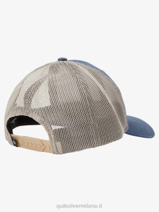 esso Quiksilver uomini giù per il cappello da camionista marina di mezzanotte HTZR661