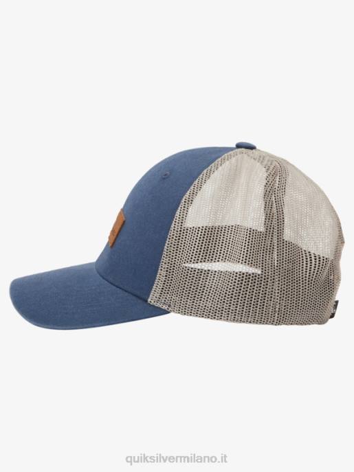 esso Quiksilver uomini giù per il cappello da camionista marina di mezzanotte HTZR661