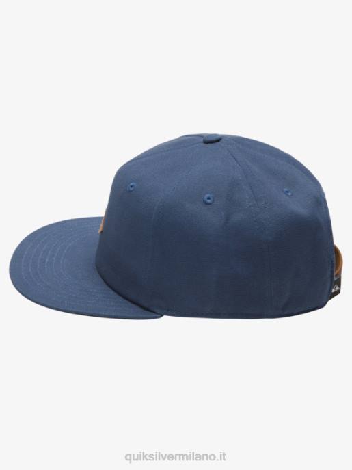 esso Quiksilver uomini snapback del cappuccio gasato lavagna scura HTZR1643