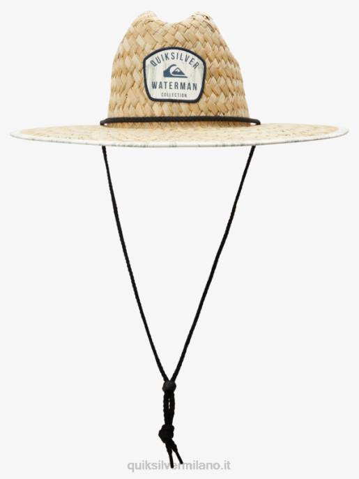 esso Quiksilver uomini waterman outsider cappello da bagnino in paglia tasca wtrmn bianco antico HTZR833