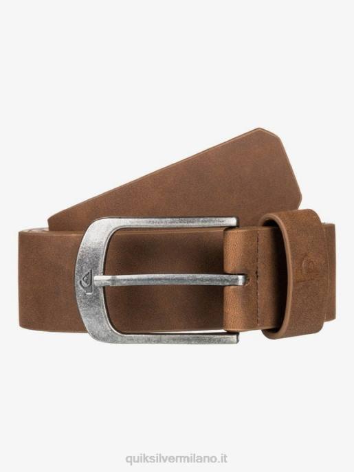 esso Quiksilver uomini cintura in ecopelle main street cioccolato HTZR1096