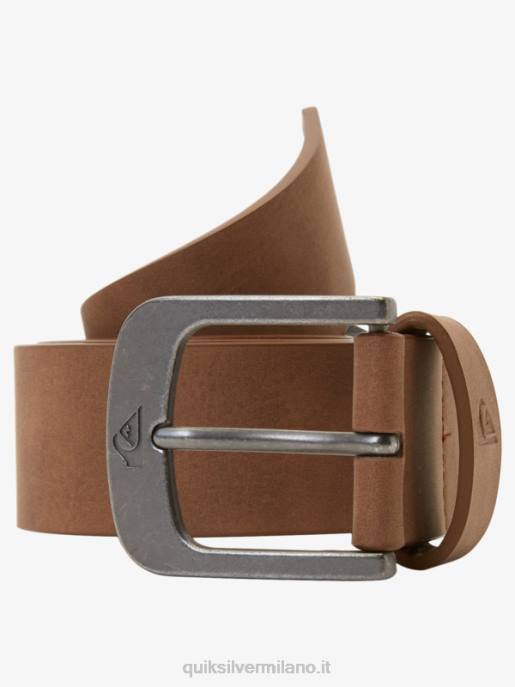 esso Quiksilver uomini cintura in ecopelle main street cioccolato HTZR1096