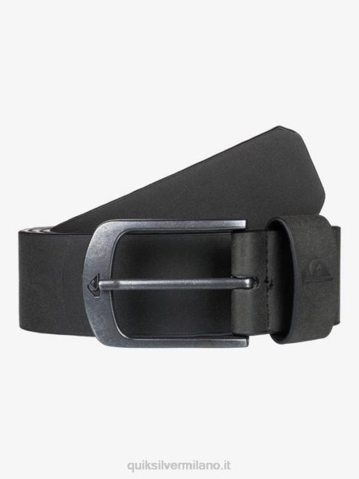 esso Quiksilver uomini cintura in ecopelle main street nero HTZR1095