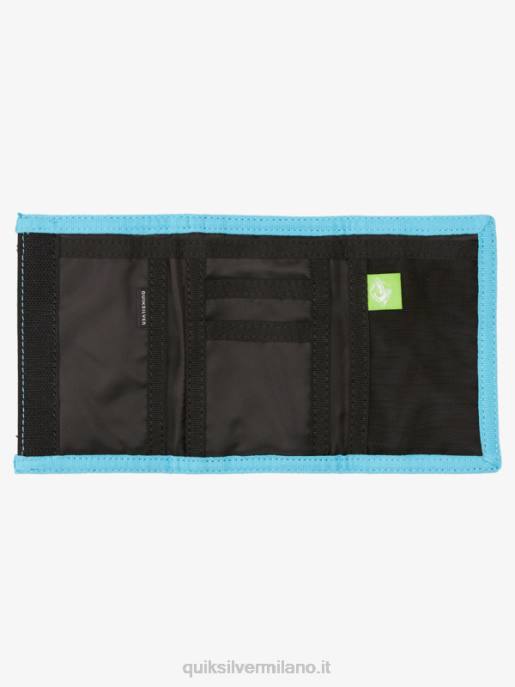 esso Quiksilver uomini il portafoglio ripiegabile stampato ogni giorno nero/reale HTZR739