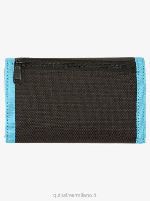esso Quiksilver uomini il portafoglio ripiegabile stampato ogni giorno nero/reale HTZR739