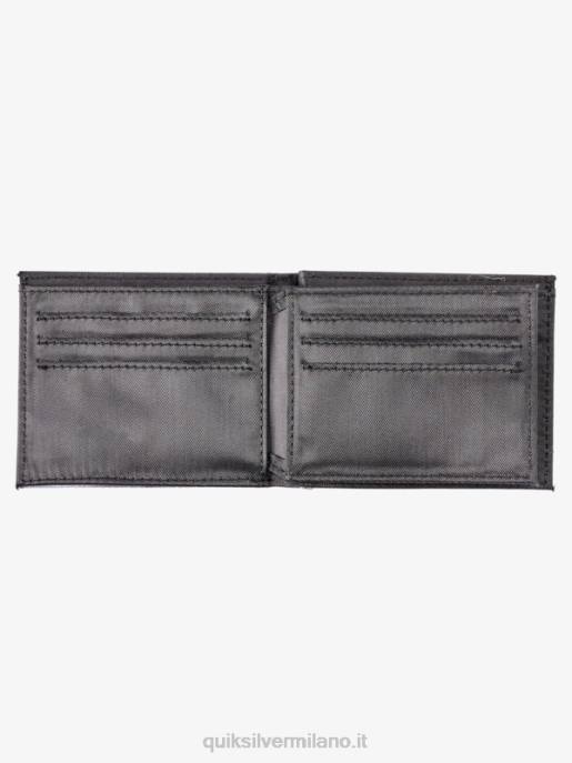 esso Quiksilver uomini portafoglio ripiegabile freschezza nero bianco HTZR728