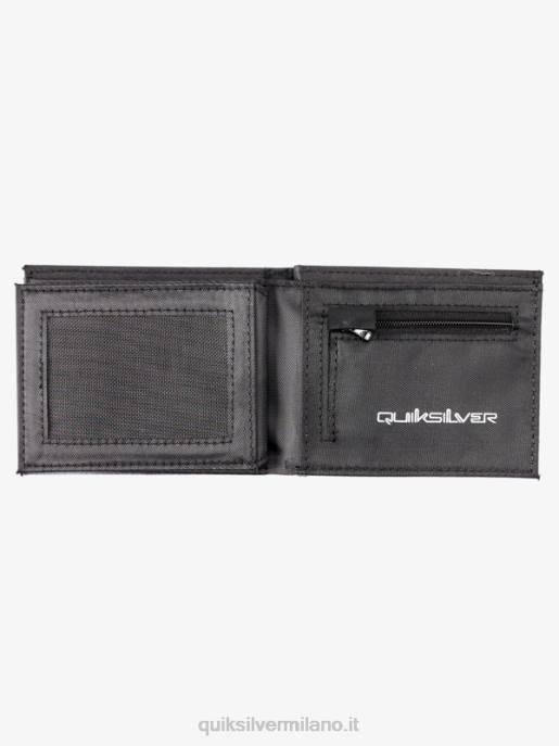 esso Quiksilver uomini portafoglio ripiegabile freschezza nero bianco HTZR728