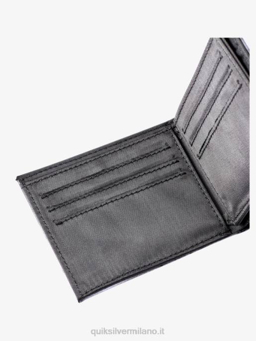 esso Quiksilver uomini portafoglio ripiegabile freschezza nero bianco HTZR728
