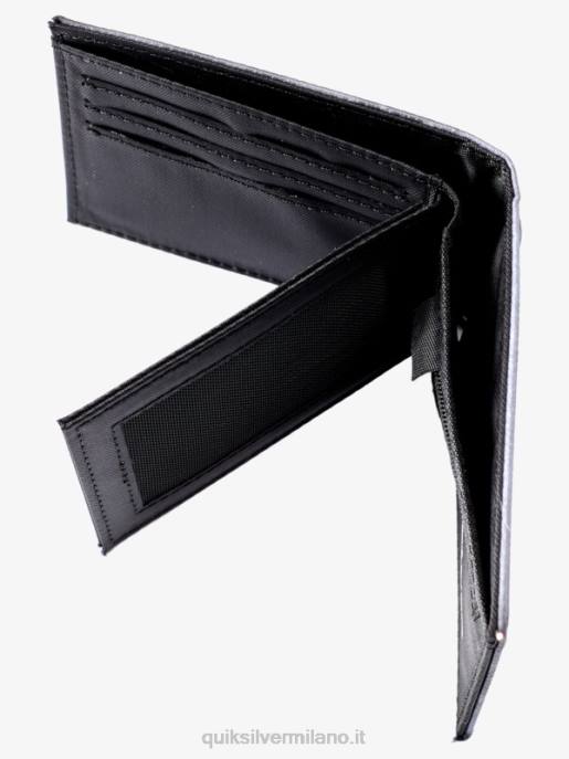 esso Quiksilver uomini portafoglio ripiegabile freschezza nero bianco HTZR728