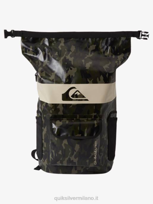 esso Quiksilver uomini zaino da surf medio sea stash 20l camuffamento nero HTZR861