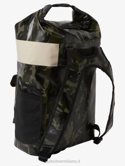 esso Quiksilver uomini zaino da surf medio sea stash 20l camuffamento nero HTZR861